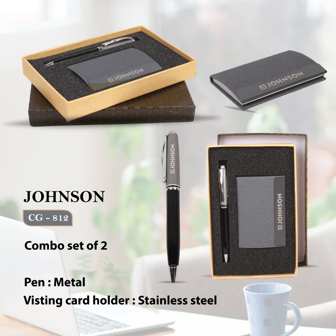 Flohaan 2 in 1 Pen and Cardholder Executive Gift Set - Corporate Gifting