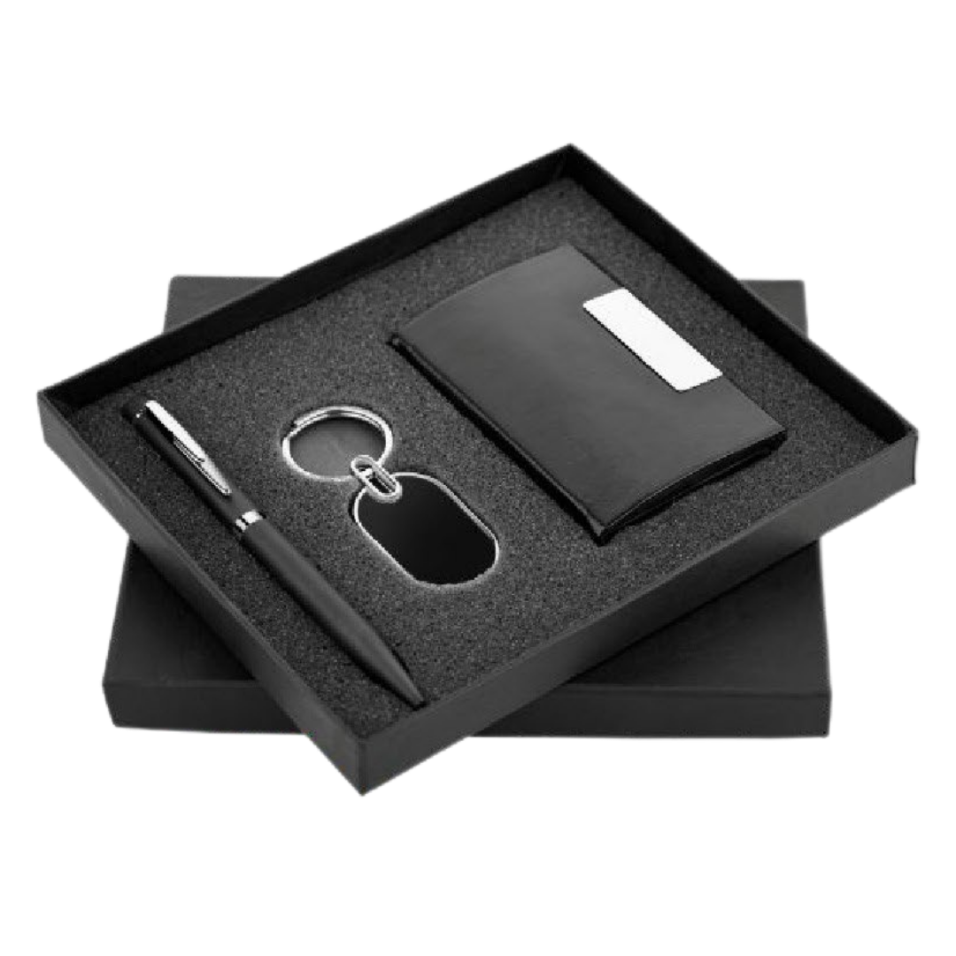 Flohaan 3 in 1 Pen, Keychain and Cardholder Executive Gift Set – Corporate Gifting