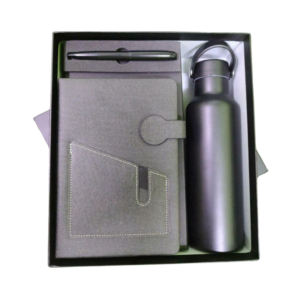 Flohaan Employee Joining Kit - Executive Gift Set 3 in 1 Combo Water Bottle, Diary and Pen