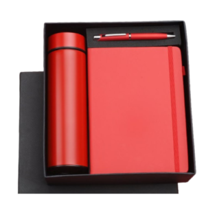 Flohaan Employee Joining Kit - Executive Gift Set Red 3 in 1 Combo Water Bottle, Diary and Pen