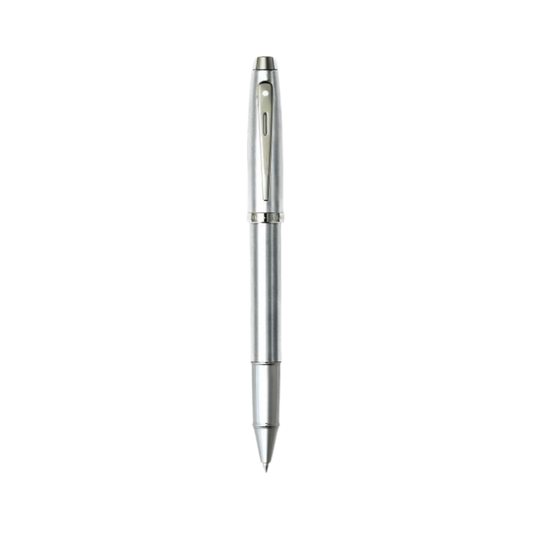 PEN SHEAFFER GIFT 100 - A 9306 - BRUSHED CHROME WITH NICKEL PLATE TRIM RB