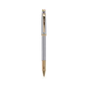 PEN SHEAFFER GIFT 100 A 9340 - BRIGHT CHROME WITH GOLD TONE TRIM RB