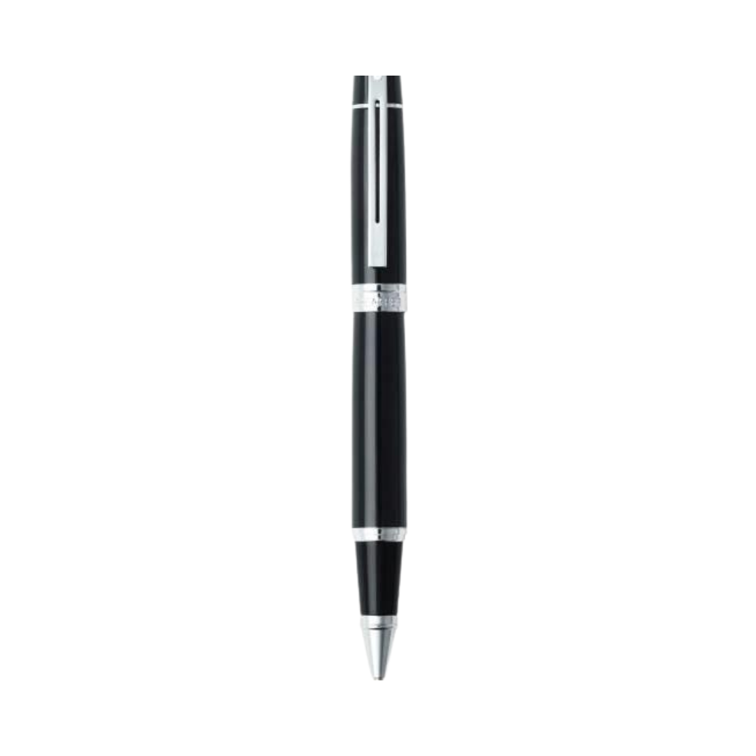 PEN SHEAFFER GIFT 300- A 9312- GLOSSY BLACK WITH CHROME PLATE TRIM RB