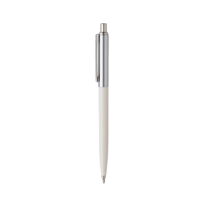 PEN SHEAFFER SENTINEL 321 - WHITE BARREL BRUSHED CHROME CAP AND NICKEL PLATE TRIM BP