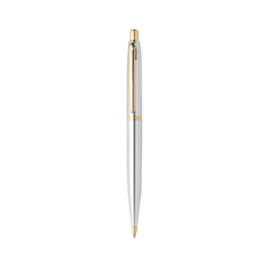 PEN SHEAFFER VFM A 9422 - POLISHED CHROME WITH GOLD PLATE TRIM BP